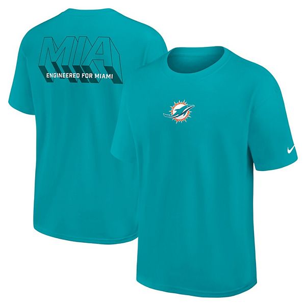 

Мужская футболка Aqua Miami Dolphins Dominate the Game Essential Max90 Nike