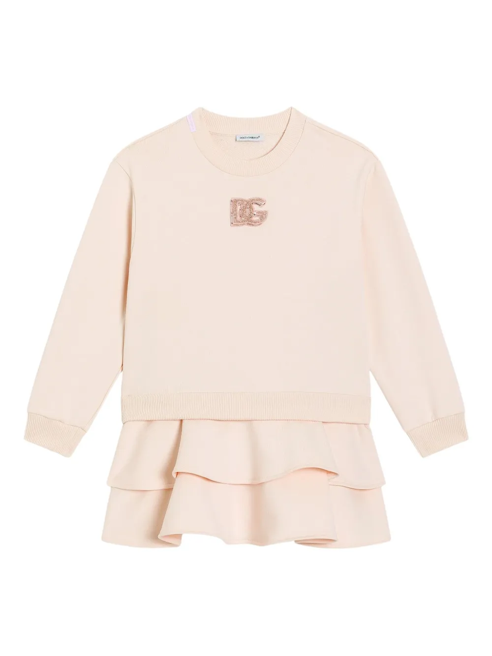 

Толстовка с оборками Dolce & Gabbana Kids, розовый