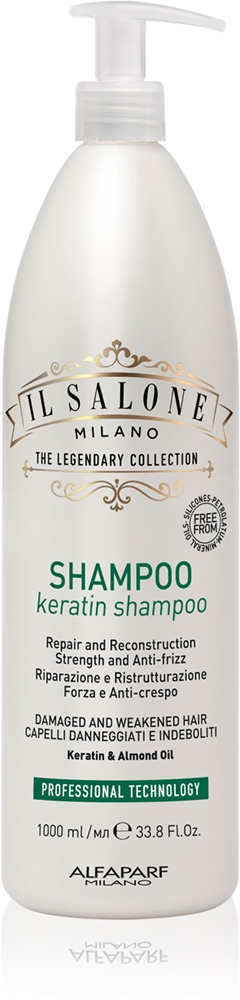

Il salone milano keratin restoreative shampoo for damaged hair Alfaparf Milano, 1000 мл