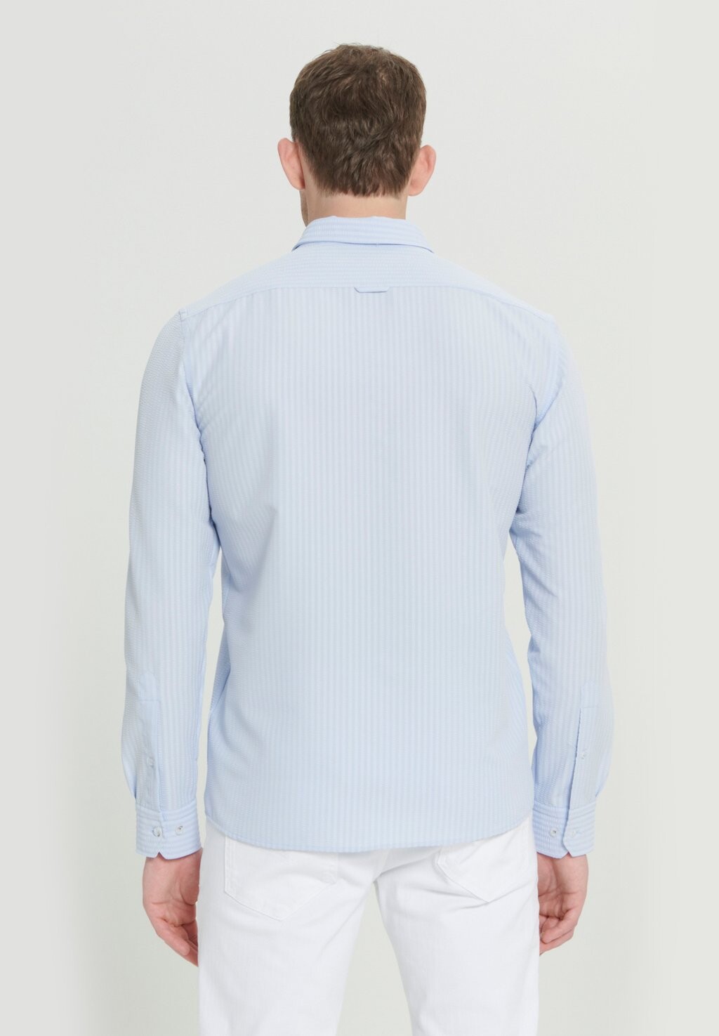 

Рубашка Seersucker Patterned AC&CO / ALTINYILDIZ CLASSICS, светло-голубая