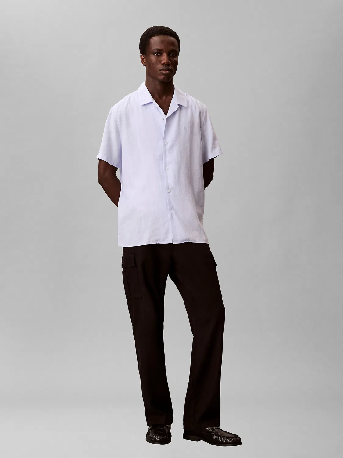 Рубашка на пуговицах Calvin Klein Regular, светло-голубой — фото 3