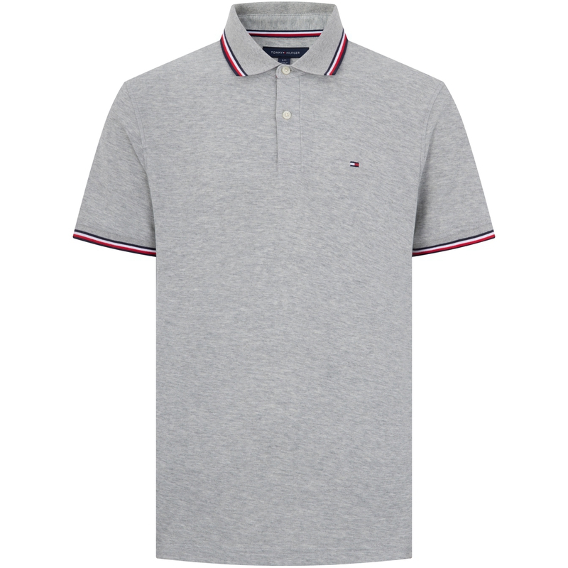 Футболка поло мужская Dusty Gray Tommy Hilfiger, Mist Sky Gray P7A — фото 2