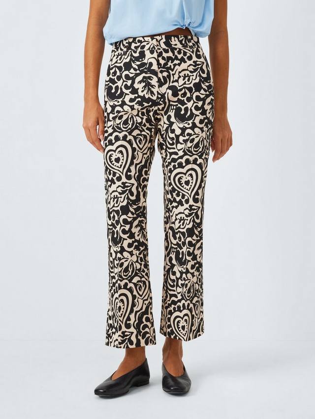 

Брюки cadmio в цветочек Weekend MaxMara, черный/белый