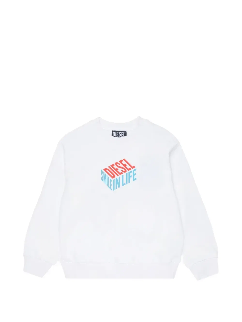 Свитер Sacubop с логотипом Diesel Kids, белый