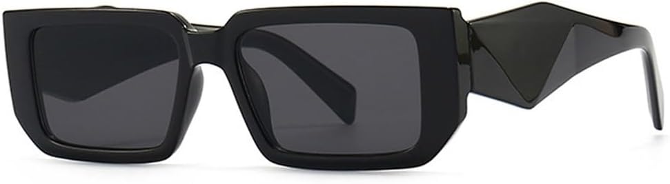 

Модные прямоугольные солнцезащитные очки для женщин в стиле ретро, ​​защита от ультрафиолета UV400, леопардовый принт, для мужчин, фиолетовые и розовые солнцезащитные очки TKKTLLT, Black Gray