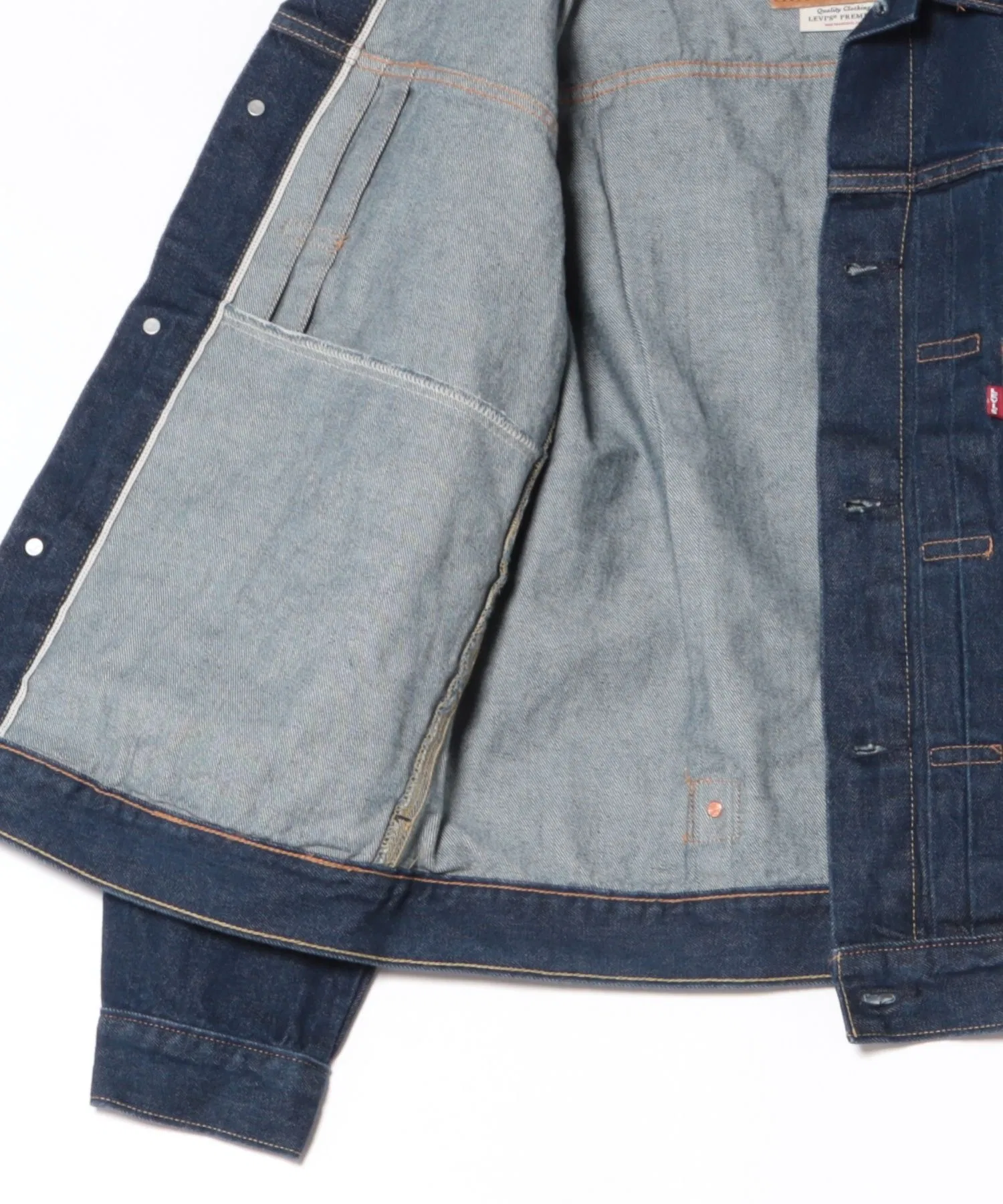 【LEVI'S】Куртка-тракер Type I, первая куртка-тракер, джинсовая куртка с однослойной обработкой, классический американский повседневный стиль — фото 3
