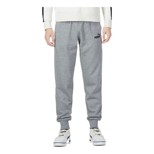 

Брюки essentials fleece pants 'grey' Puma, серый