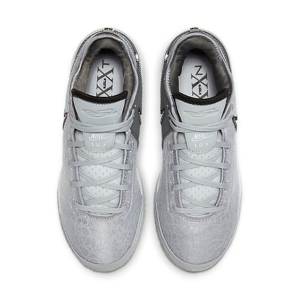 Кроссовки Nike Zoom LeBron Nxxt Gen EP 'Wolf Grey Metallic Gold', серый — фото 3