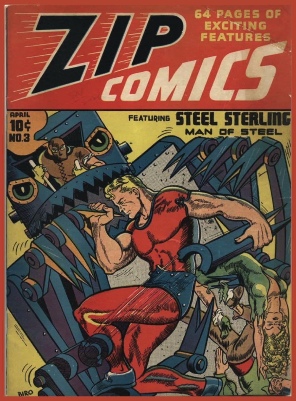 

Zip Comics No3: Vintage Golden Age Superheroes | April 1940 (Independently published)