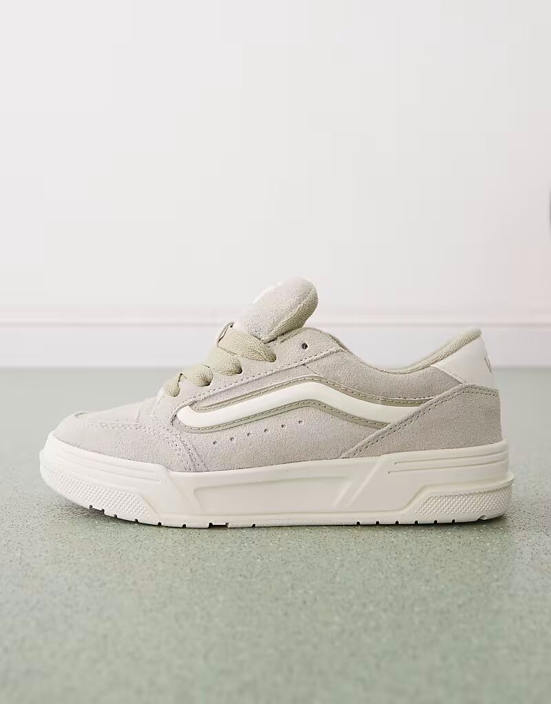 Массивные замшевые кеды Vans Hylane светло-коричневого цвета — фото 2