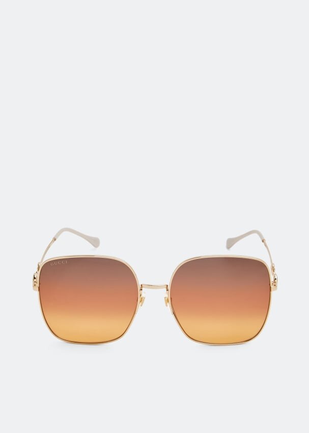 

Солнцезащитные очки Gucci Square-Frame, коричневый