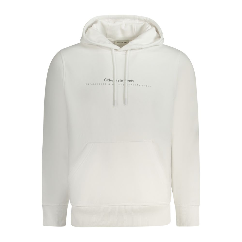 

Белый хлопковый мужской свитер Calvin Klein