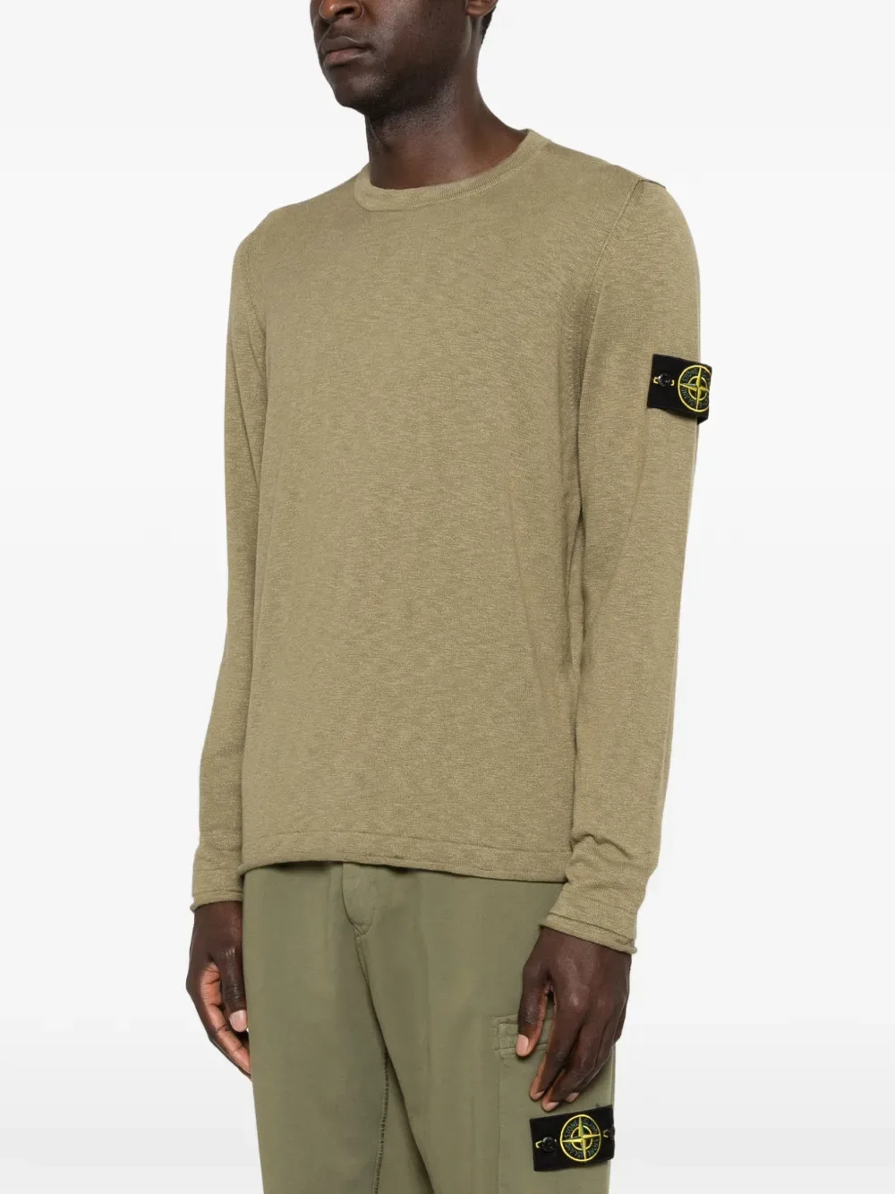 Джемпер с длинными рукавами Stone Island, зеленый — фото 3