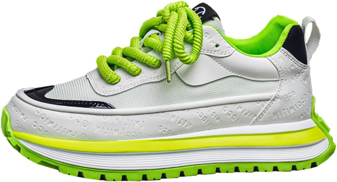 

Мужские дышащие кроссовки на шнуровке, легкие, цветные, повседневные с гибкой подошвой из ЭВА для прогулок и повседневной носки Lanverth, 152 Green