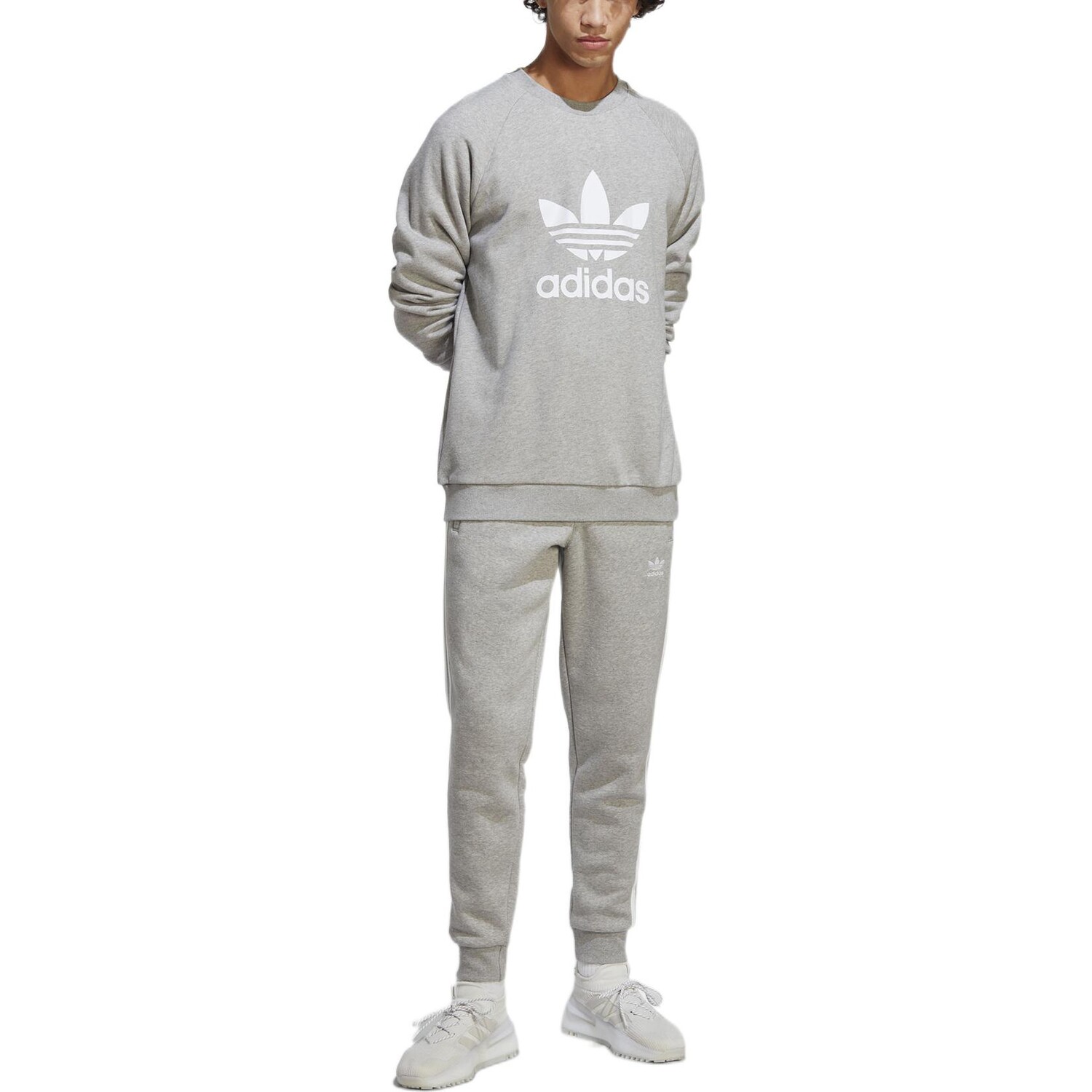 Толстовка мужская ADICOLOR CLASSICS TREFOIL серая Adidas Originals, серый — фото 2