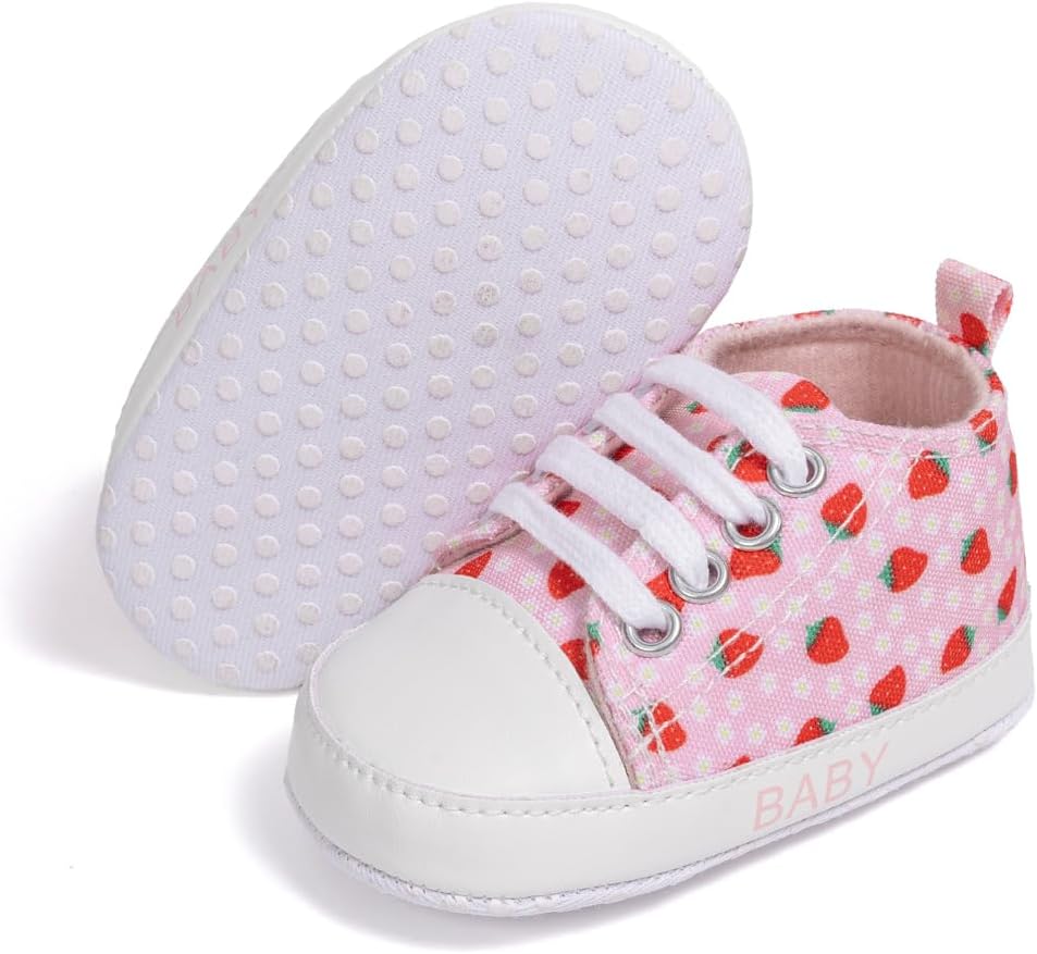 

Детские кроссовки Babelvit для мальчиков и девочек с мягкой подошвой, высокие на шнуровке, унисекс, ботинки для малышей, новорожденных, первые ходунки, обувь для первого шага, 001 Aa/Pink