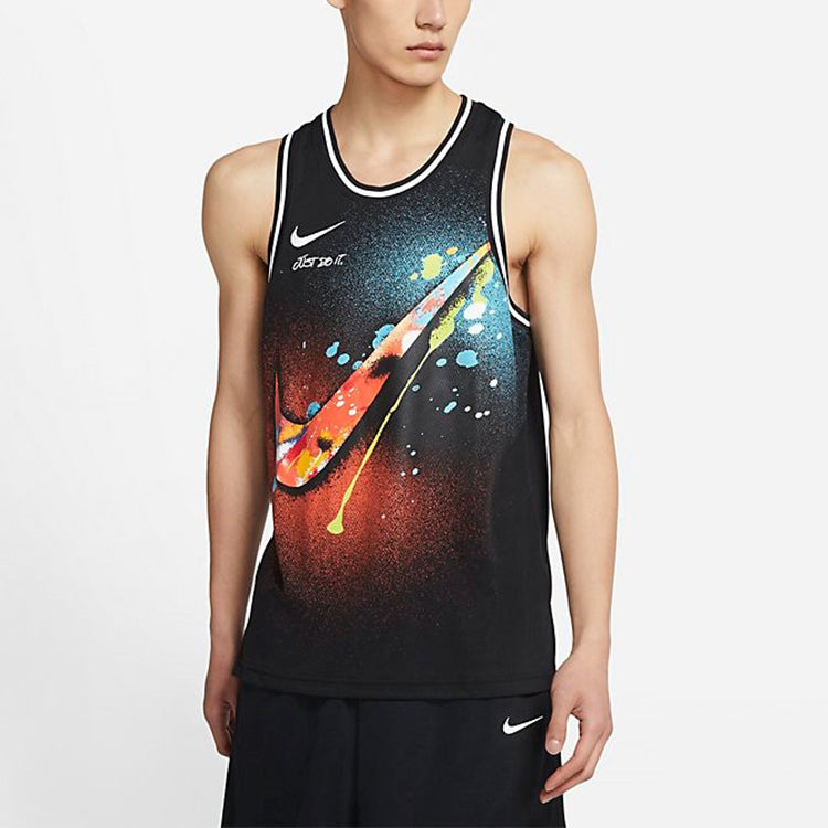 Футболка Nike Men's 2021 Summer New Colorful Logo Top Sleeveless T-shirt Multicolor — фото 3