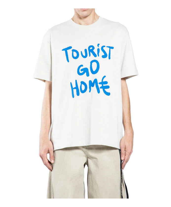 

Белая футболка с туристическим принтом 44 Label Group, белый