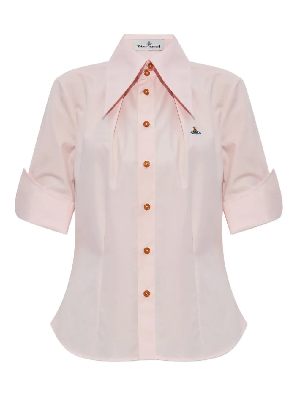 

Рубашка на пуговицах с украшением в виде шара Vivienne Westwood, розовый