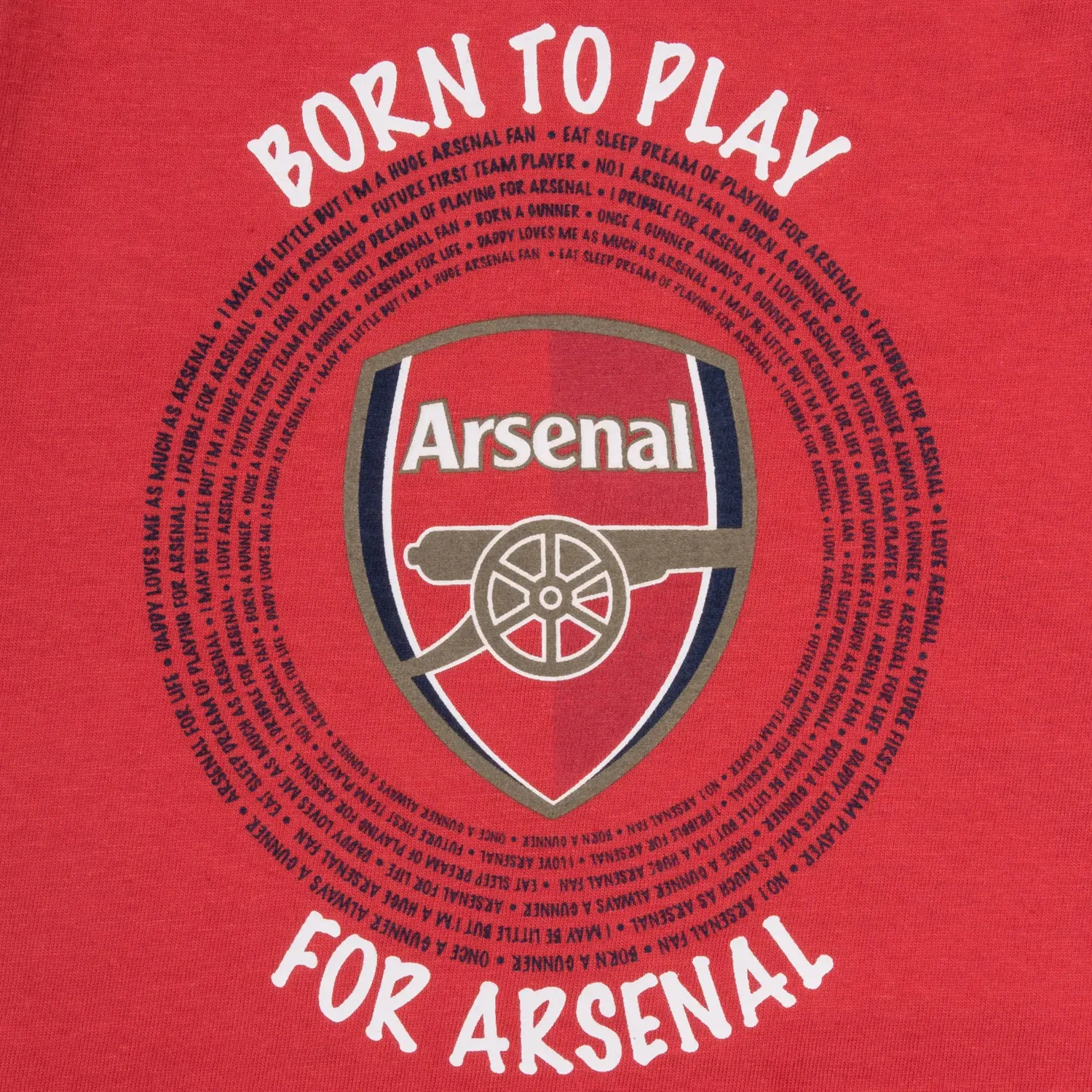 Пижама детская с принтом Arsenal FC, красный — фото 3