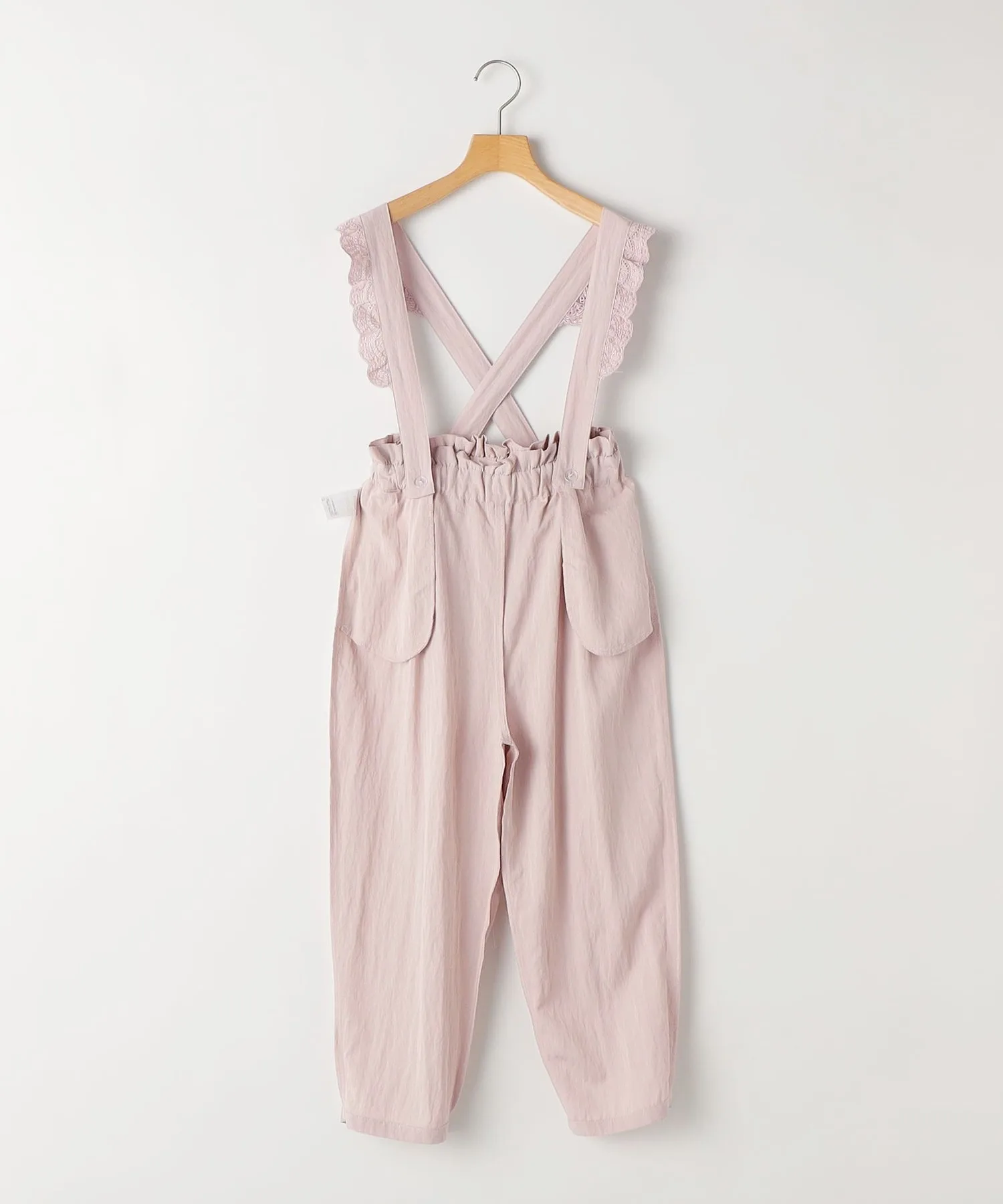 Детские штаны с регулируемыми лямками SHIPS lace strap pants светло-розовые — фото 4