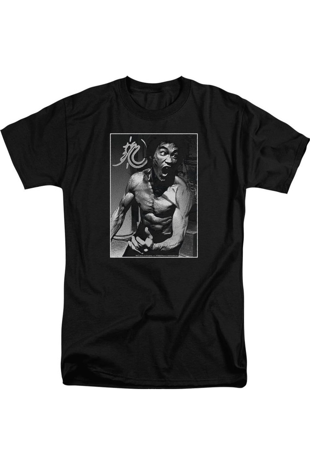 

Футболка с коротким рукавом для взрослых Bruce Lee Focused Rage Gildan, черный