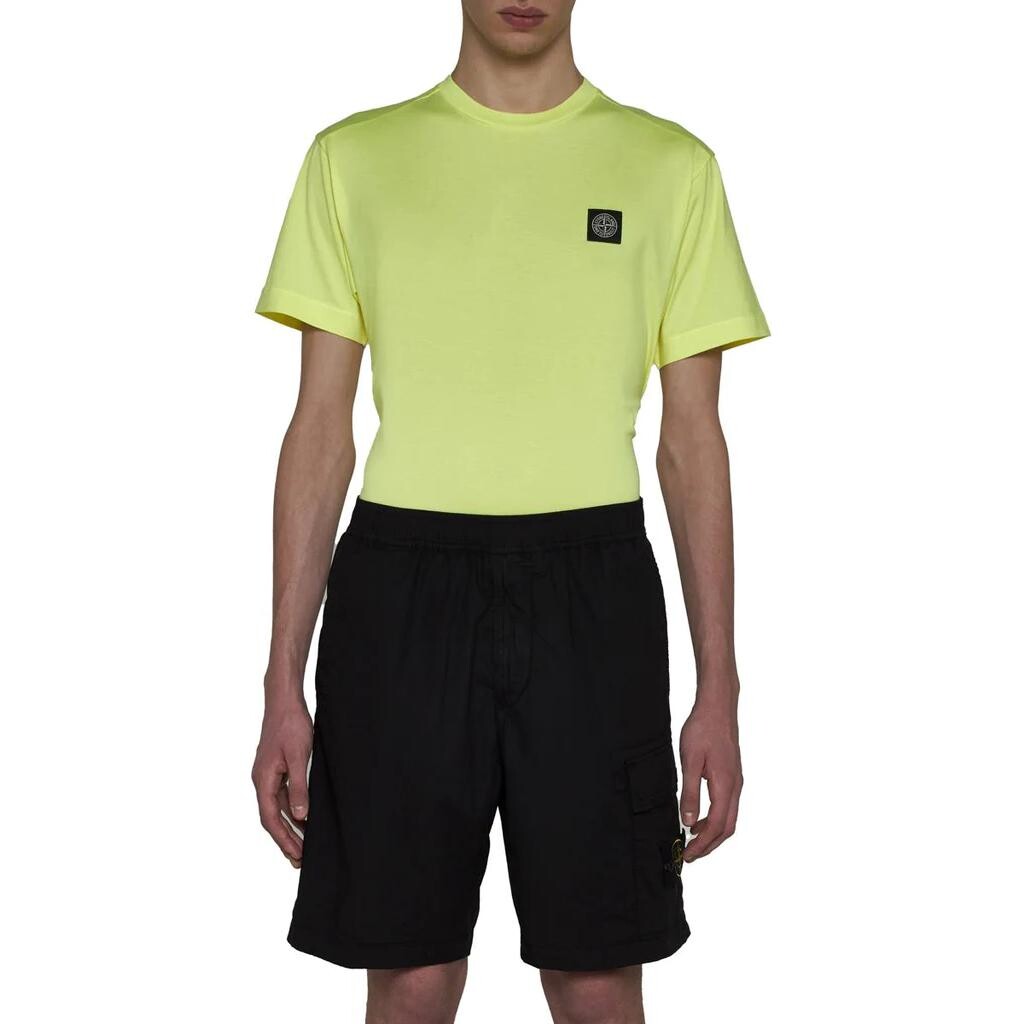 Шорты мужские Stone Island Compass-motif Track, черный — фото 3