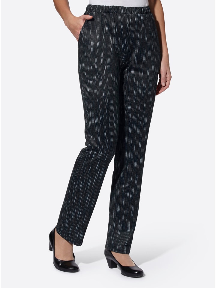 

WITT WEIDEN Черные брюки с узором, надеваемые через голову