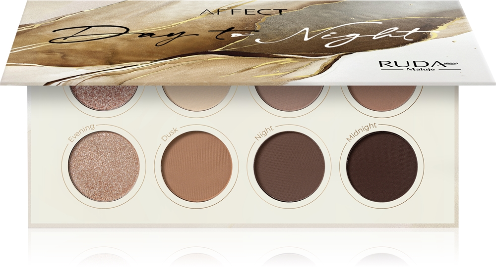

Палитра теней для век из 8 оттенков «день-ночь» Affect, 8× 2 гр