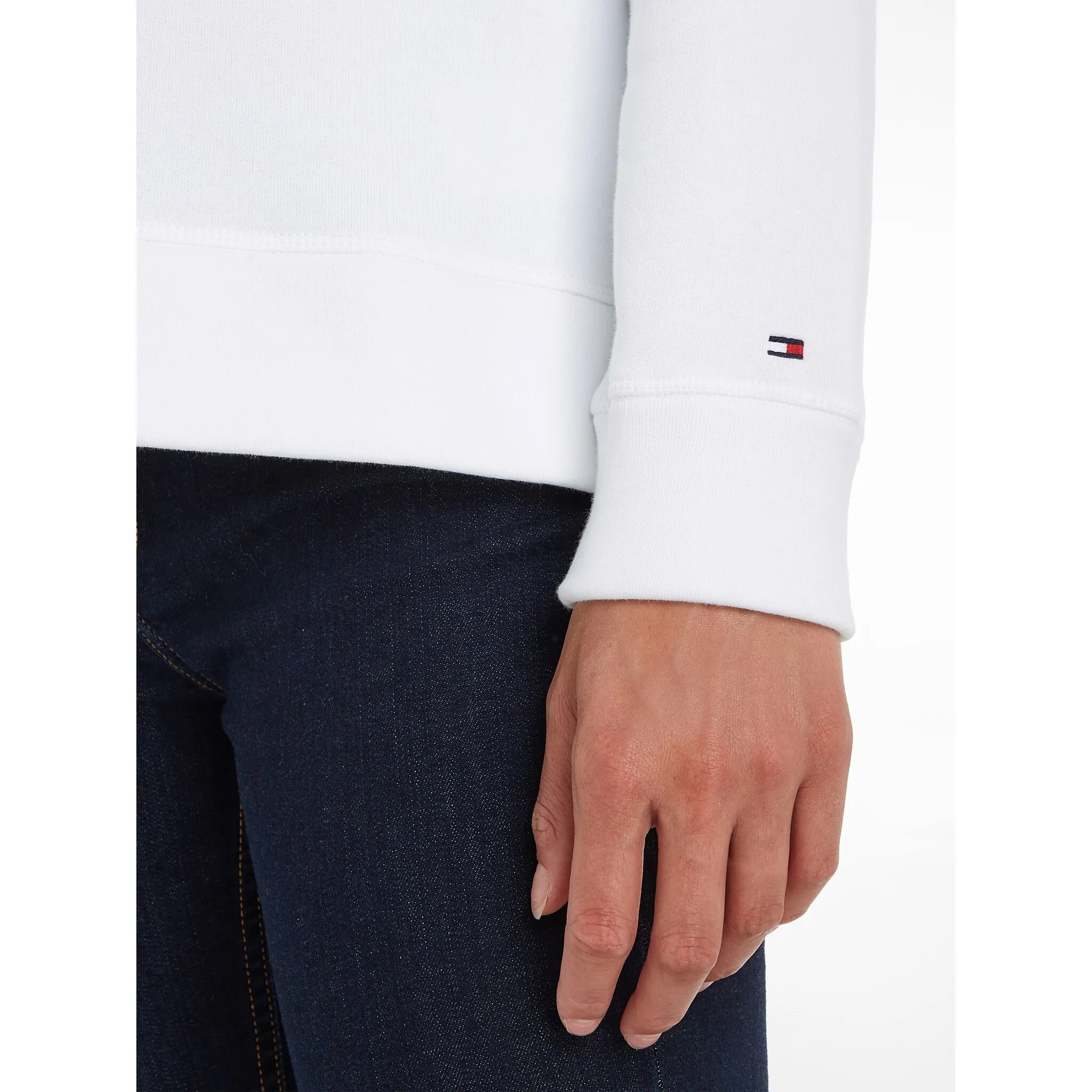 Толстовка Tommy Hilfiger с капюшоном и вышивкой логотипа Tommy Hilfiger, белый — фото 3