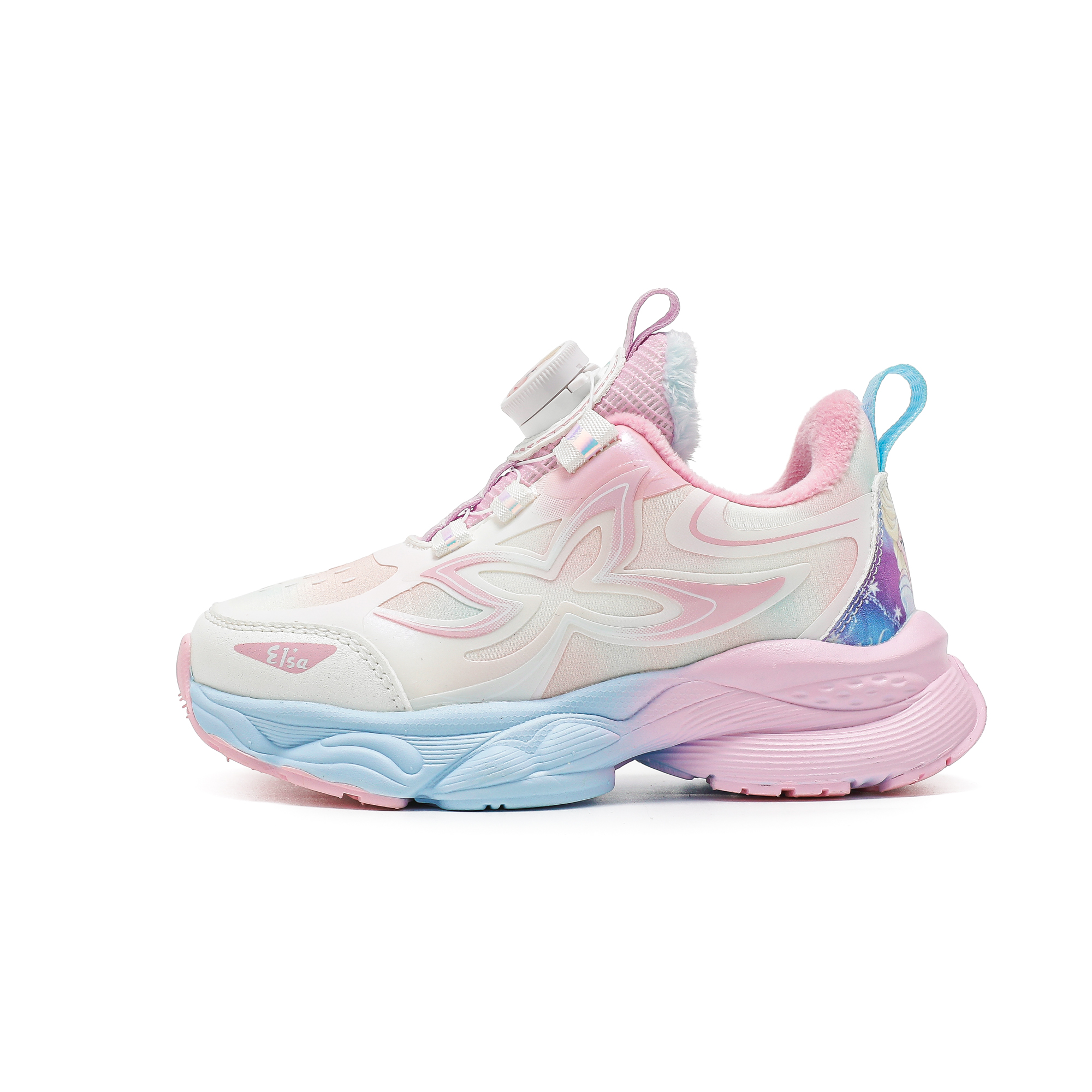 

Замороженные беговые кроссовки kids' Disney, бежевый peach розовый[thermal thin cotton]