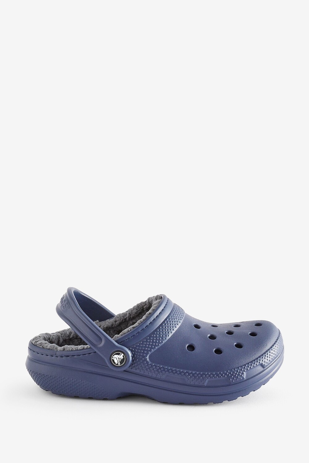 Классические сабо с пушистой подкладкой Crocs, синий