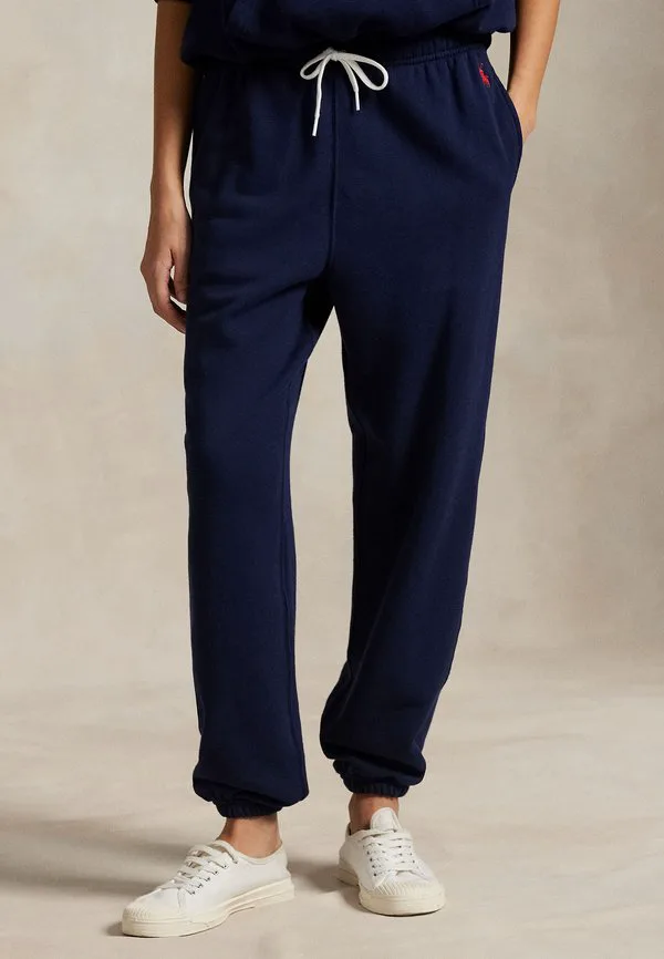 Легкие флисовые спортивные штаны на шнуровке Polo Ralph Lauren, Cruise Navy