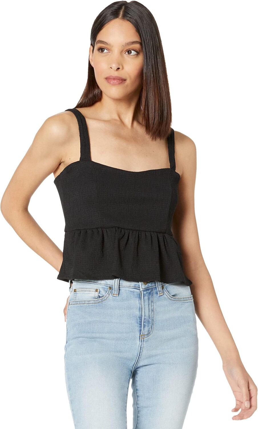 

Топ 1.STATE Cropped Peplum Tank, цвет Rich Black