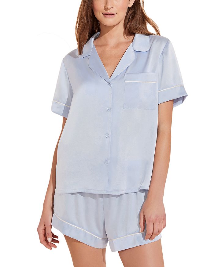 

Пижамный комплект Inez Washable Silk Short Eberjey, синий