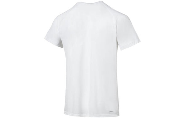 Футболка adidas AEROREADY Designed To Move Motion Sport Motion Logo Tee 'White Black', белый — фото 2