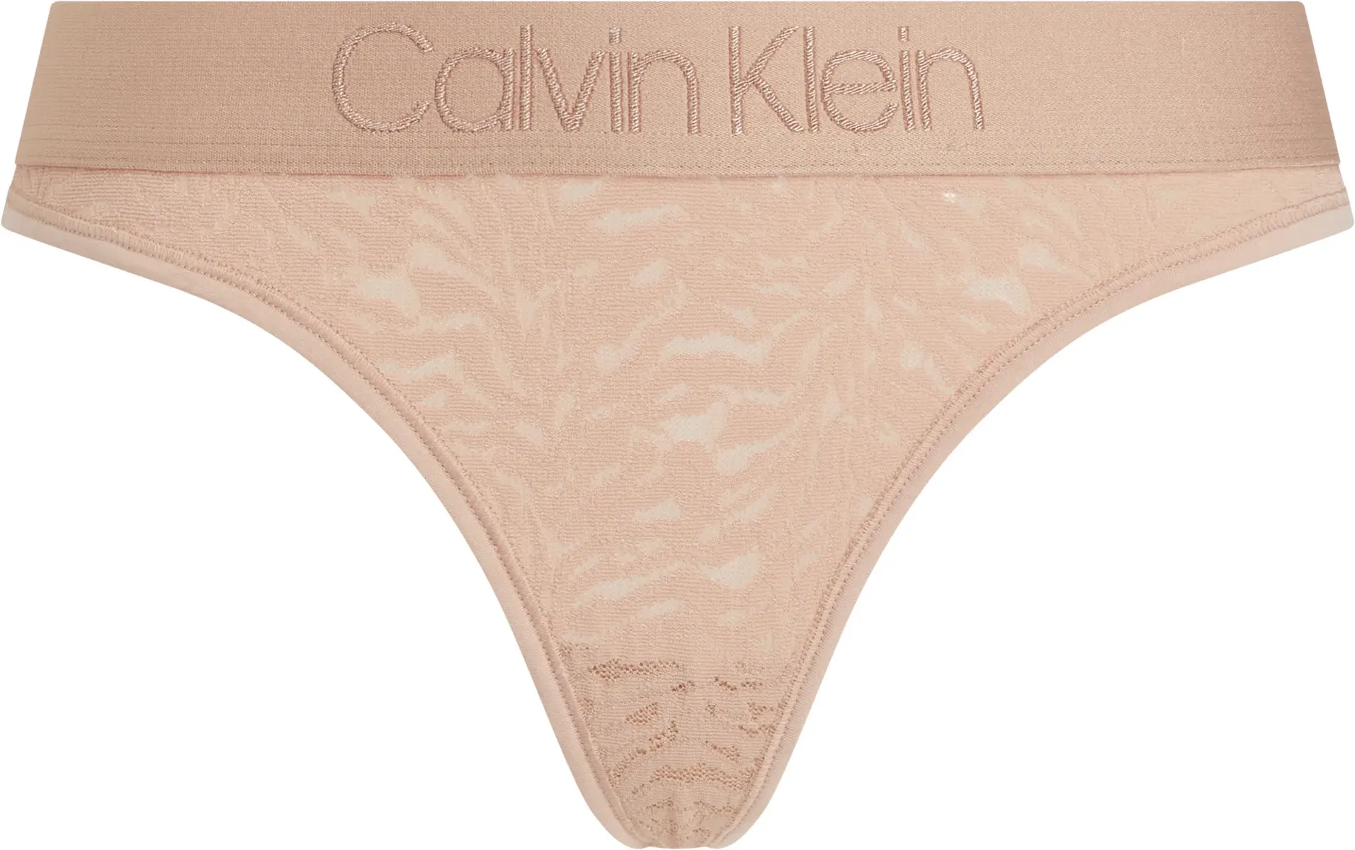 

Calvin Klein Underwear String "THONG", с логотипом CK на поясе, бежевый
