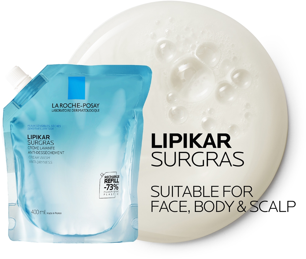 Крем-Филлер для душа Lipikar Surgras La Roche-Posay, 400 мл — фото 4