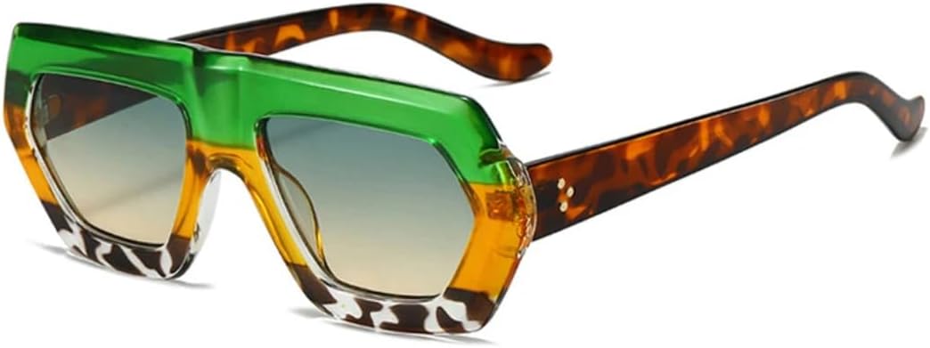 

Солнцезащитные очки для мужчин и женщин - защита UV400 - градиентные линзы, компактная оправа, подходят для занятий спортом на открытом воздухе и вождения DSVIGF, Green Green Tea