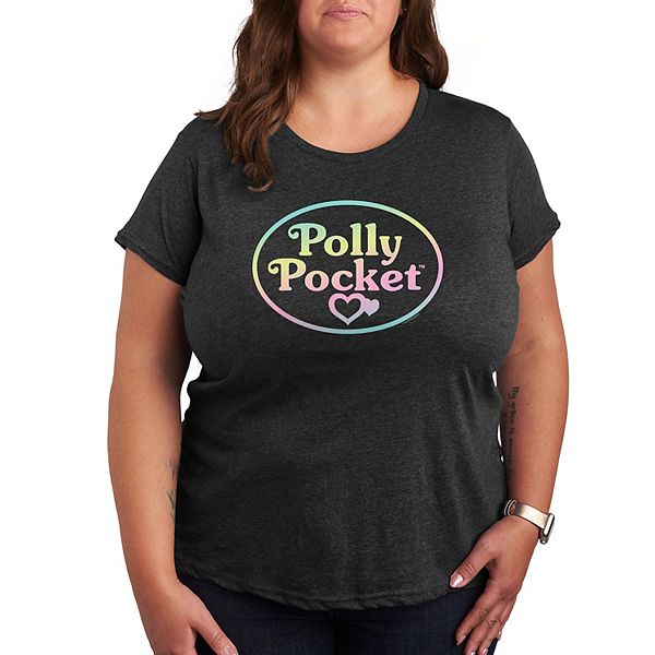 

Футболка с логотипом Plus ombre Polly Pocket, Heather Charcoal, Черный, Футболка с логотипом Plus ombre Polly Pocket, Heather Charcoal