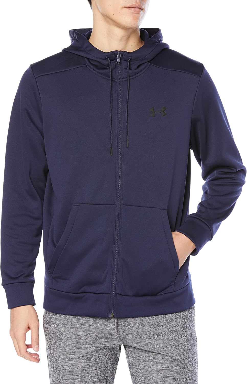 

Толстовка Under Armour мужская Armourfleece с молнией, (410) Midnight Navy/Black