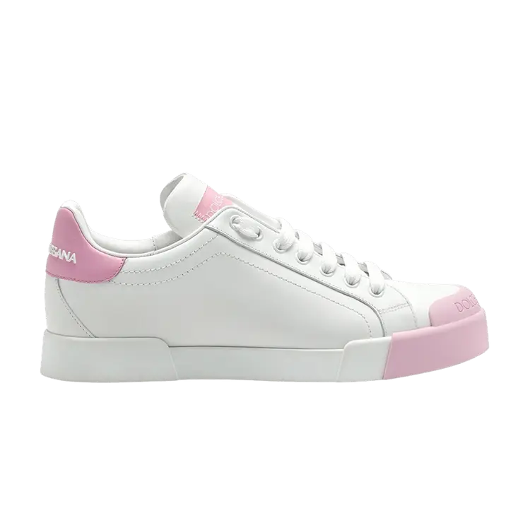 Кроссовки Dolce & Gabbana Dolce & Gabbana Wmns Portofino White Pink, белый