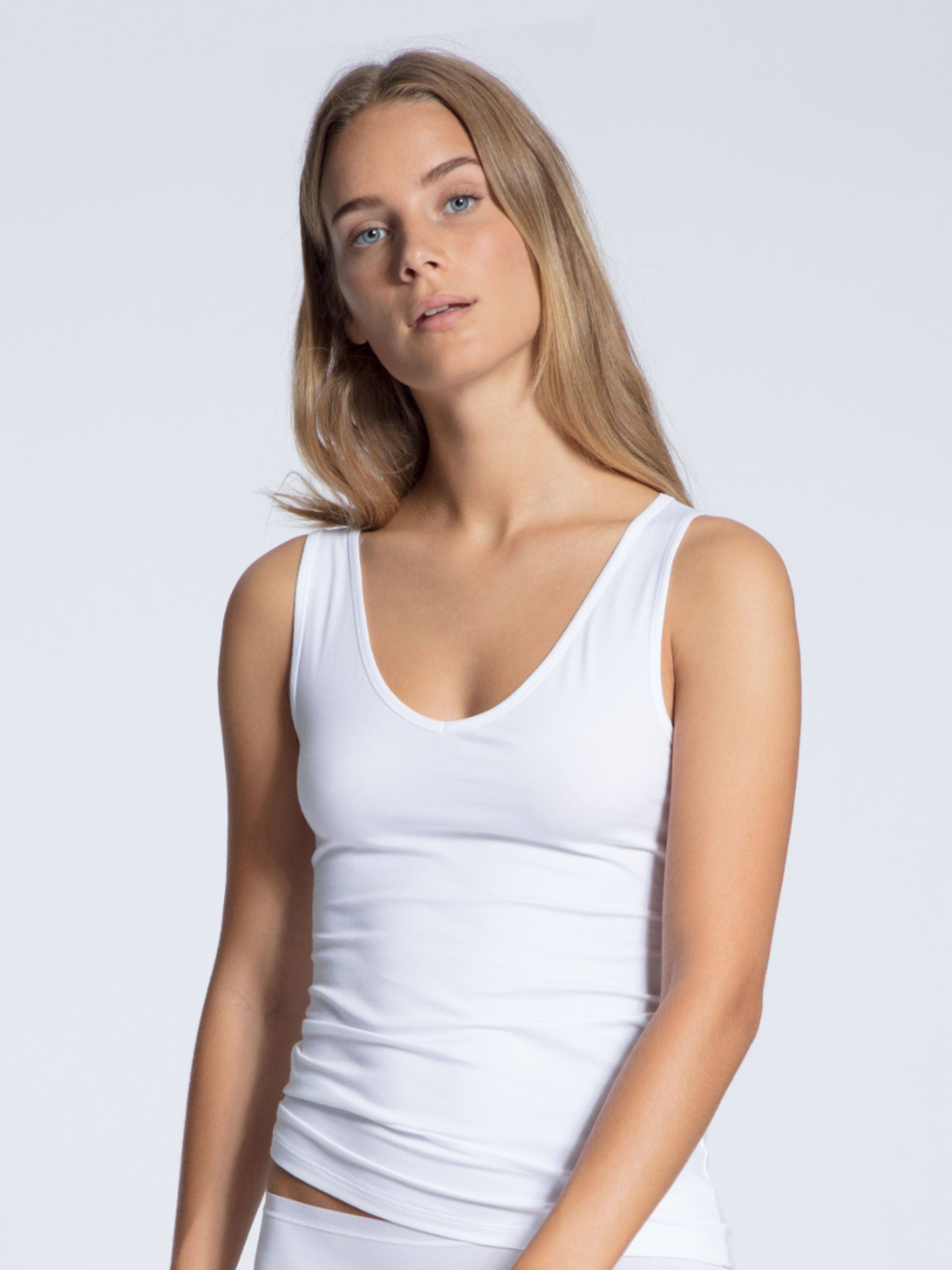 

Майка Calida Tank Top Natural Comfort, белый