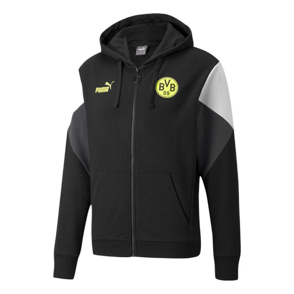 

Куртка bvb ftbl culture fz jacket 'black' Puma, черный