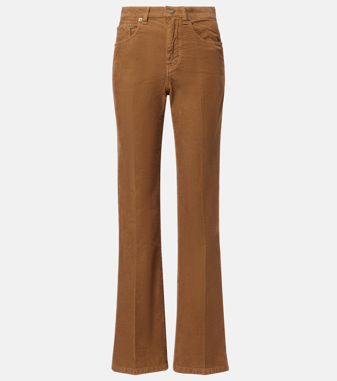 

Клайд хлопковые вельветовые брюки с широкими штанинами Saint Laurent, Fall Beige