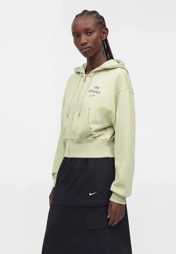 Толстовка на молнии Nike Sportswear, оливковый аура — фото 4