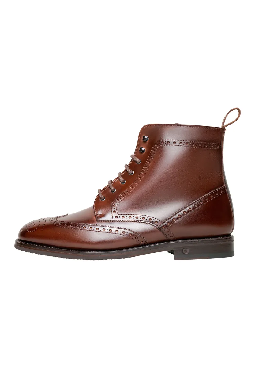 

Ботинки Henry Stevens на шнуровке "Winston FBDB business Shoes", мужские ботинки, кожаные туфли ручной работы, мужские ботинки на шнуровке, коричневый