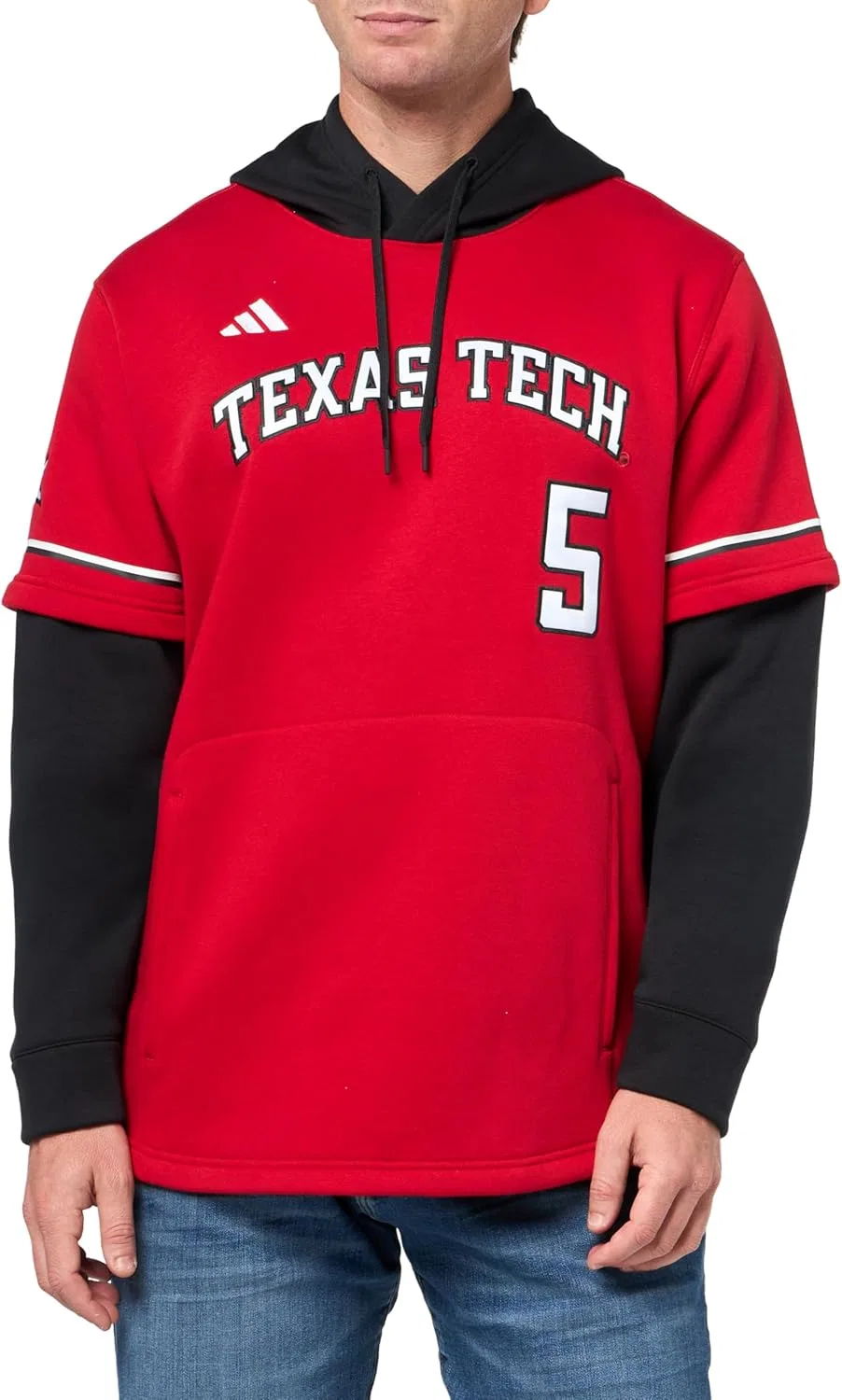 Мужская толстовка adidas Patrick Mahomes X Texas Tech с капюшоном