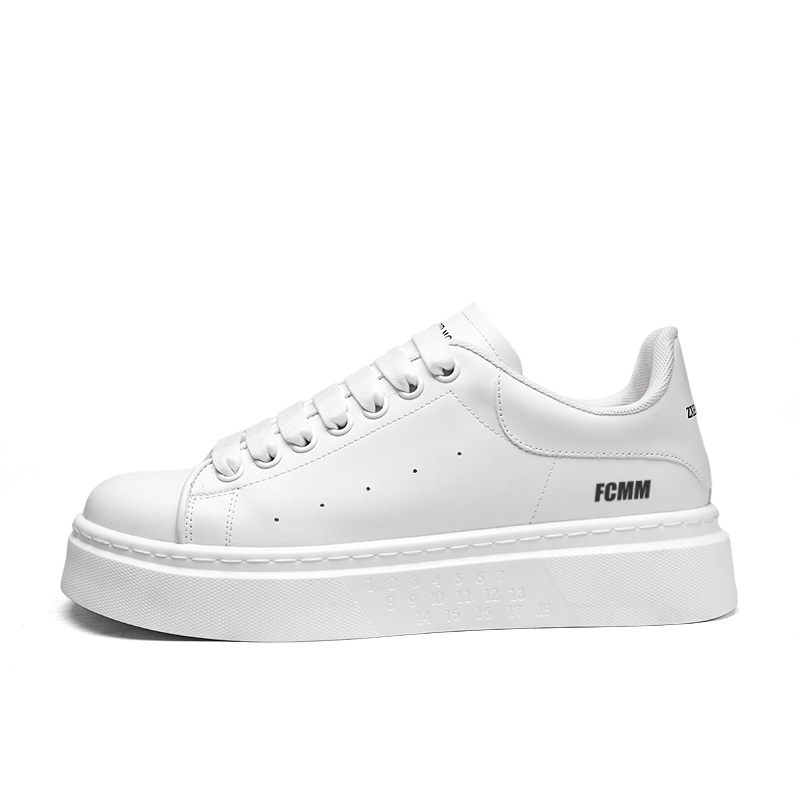 

FCMM Скользоустойчивые мужские скейтерские кеды лоу-топ белые, цвет White