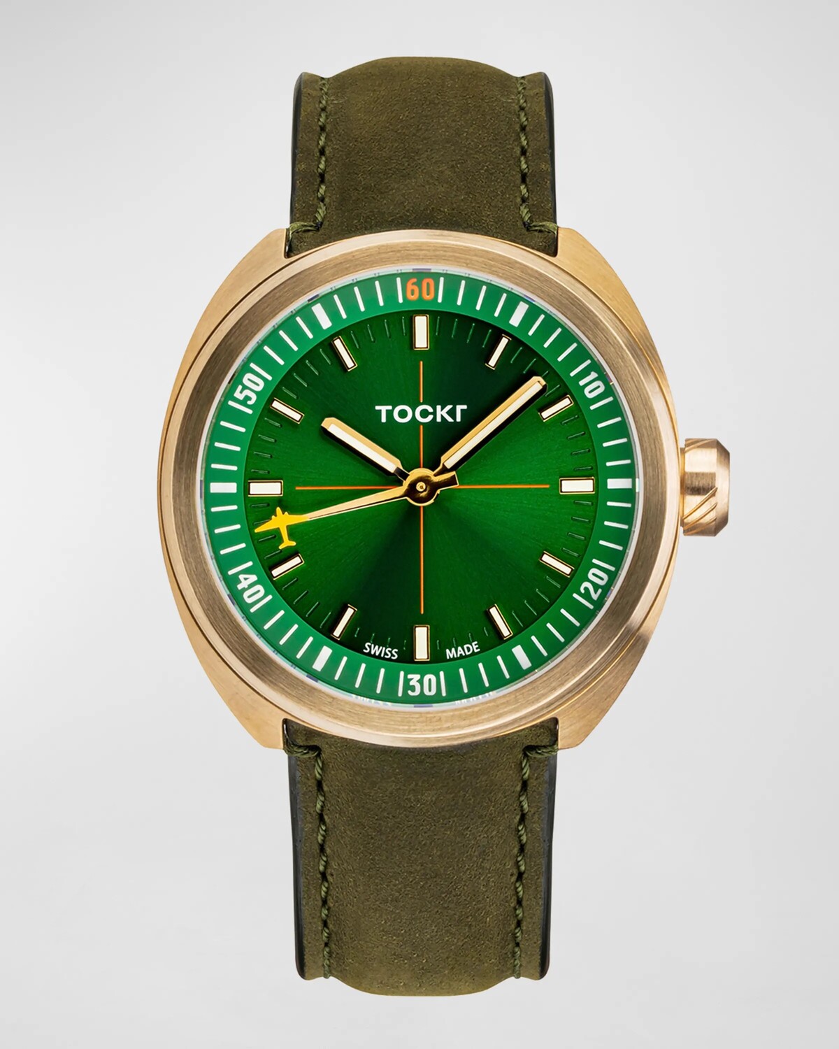 

Мужские бронзовые часы серии Skytrain Tockr Watches, цвет Green